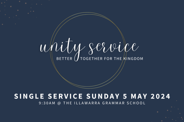 Unity Service Sunday 5 May 2024 single service at St Michael's